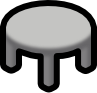 table round gray